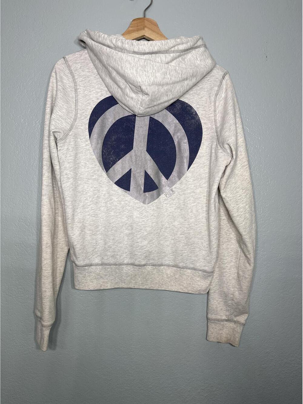 Y2K Victorias Secret Pink peace hoodie